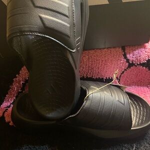 Original Adidas light blaze, slides, / Black Slide Sandals